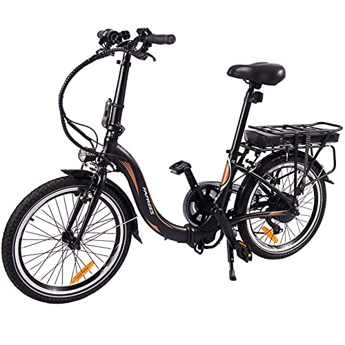 Elektrofahrräder : Elektrofahrrad 20 Zoll Pedelec E Citybike Klappfahrrad E-Bike Aus Alu Quick-Fold-System 7 Gänge & Hinterradmotor Faltfahrrad Für 25 km / h | LED Licht & Sportsattel