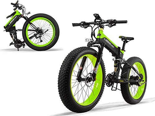 Elektrofahrräder : Elektrofahrrad E-Bike Mountainbike Klapprad E-Mountainbike 26zoll mit 48V 12.8AH Lithium-Akku, 500W Motor 40 km / h, Shimano 27 Geschwindigkeiten, Elektrische E-Bike für Herren Damen[EU Stock]