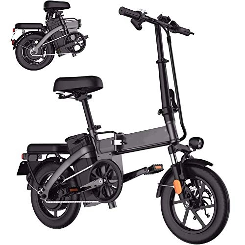 Elektrofahrräder : Elektrofahrrad Erwachsener Batterie Abnehmbar 14 Zoll 48V Lithiumbatterie Elektrofahrrad Leichtes Fahren Aluminiumlegierung Pendler E-Bike