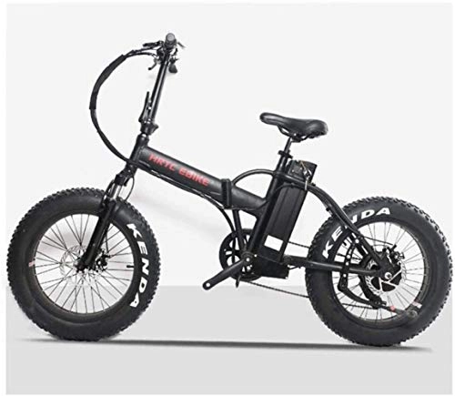 Elektrofahrräder : Elektrofahrrad Faltbares E-Bike 20-Zoll-Schnee elektrisches Fahrrad 48V500W Motor LCD elektrisches Fahrrad Schnee-Gummireifen Reiten Radfahren Lithium-Batterie Ebike
