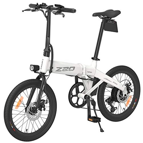 Elektrofahrräder : Elektrofahrrad für Erwachsene, e Fahrräder für Frauen Männer mit 10AH Batterie 250W Höchstgeschwindigkeit 25 km / h tragbar für Herren Frauen Sport (Z20-Weiß)