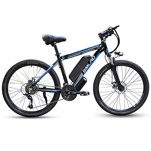 Elektrofahrräder : Elektrofahrräder 26 Zoll, Mountain E Bike mit 1000W 48V 18Ah Samsung Lithium-Akku, City Elektrisches Fahrrad für Erwachsene Herren Damen(schwarz / blau)