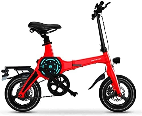 Elektrofahrräder : Elektrofahrräder Schnelle elektrische Fahrräder für Erwachsene 14-Zoll-tragbares faltendes elektrisches Mountainbike für Erwachsene mit 36V Lithiumion Batterie Ebike 400W Leistungsstarker Motor für Er