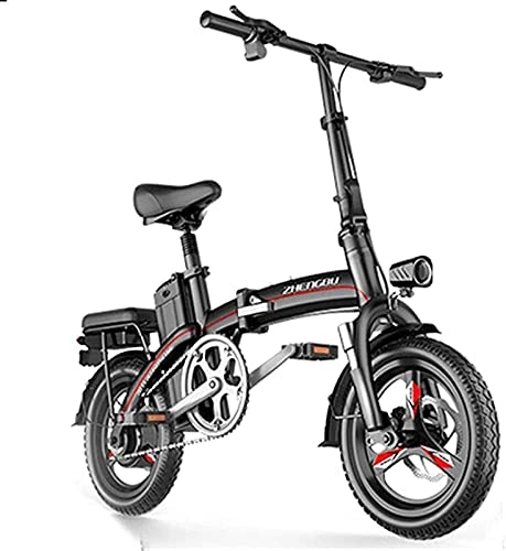Elektrofahrräder : Elektrofahrräder Schnelle elektrische Fahrräder für Erwachsene Kleines elektrisches Fahrrad für Erwachsene, faltendes elektrisches Fahrrad, Pendelrad mit Frequenzumwandlung Highspeed Motor, City Fahrr
