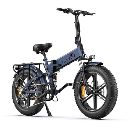 Elektrofahrräder : ENGWE Engine Pro Faltbares E-Bike Elektrofahrrad für Erwachsene, 20-Zoll Klapprad Fat Tire Kompakt E-Bike mit 48V 16Ah Lithium-Akku für Lange Reichweite bis 120KM, 25km / h, Vollfederung E-MTB Bikes