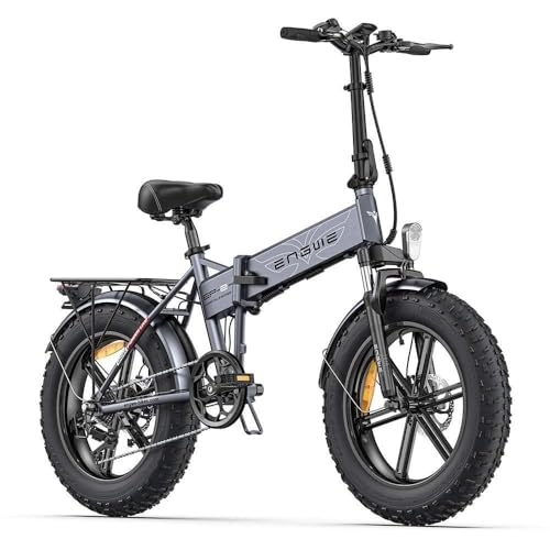 Elektrofahrräder : Engwe EP-2 Pro Faltbares E-Bike 20" Fatbike mit 48V 13Ah / 624WH Lithium-Akku für Lange Reichweite bis 120KM, Höchstgeschwindigkeit von 25 km / h, Faltbares E-Mountainbike Elektrofahrrad e Bike Herren