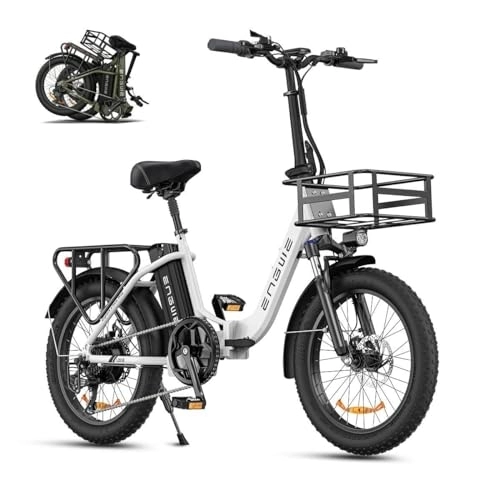Elektrofahrräder : ENGWE L20 SE E Bike Klapprad 20 Zoll Elektrofahrrad, 15.6Ah Lithium-Akku für Lange Reichweite bis 140KM, 7-Speed E-Bike Herren Damen