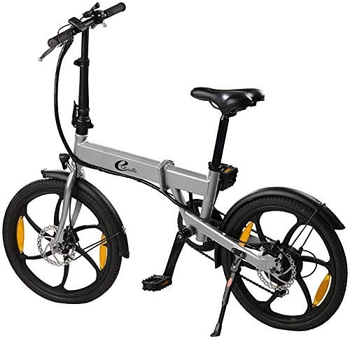 Elektrofahrräder : eRädle E Bike: Klapp-Pedelec 20", bürstenloser 250W-Motor, 36-V-Akku, 6, 8 Ah, 25 km / h (E Rädle, Fahrrad, Elektro Roller)