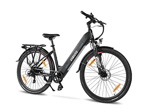 Elektrofahrräder : ESKUTE E-Bike Polluno mit 36V 14.5Ah Samsung-Zellen Akku bis zu 100km Lange Range Elektrofahrrad 28 Zoll Pedelec 250W BAFANG Heckmotor E-Citybike Hollandrad