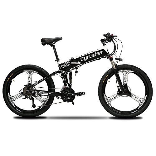 Elektrofahrräder : Extrbici Mountainbike XF770 500W 48V 27-Gang-Speichenrad Faltbare Aluminiumlegierung Rahmen Dual Hydraulische Scheibenbremsen