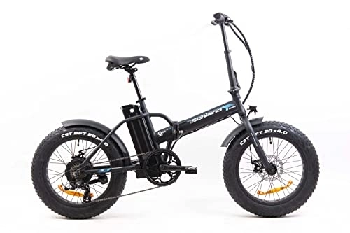 Elektrofahrräder : F.lli Schiano E-Boss 20 Zoll klappbares Unisex-Adult E-Bike mit 250W Motor und 7-Gang-Getriebe, in Schwarz