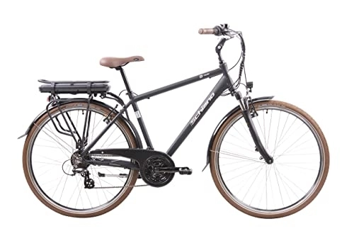 Elektrofahrräder : F.lli Schiano E-Ride 28 Zoll, City / Trekking E-Bike mit 250W Motor, 21-Gang-Getriebe, für Herren in Schwarz