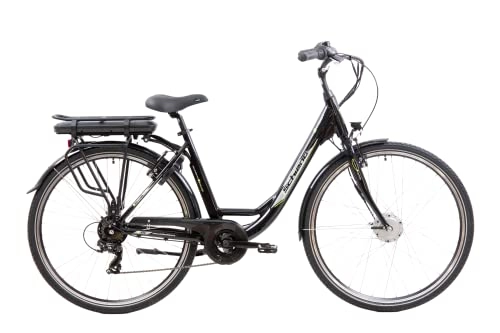 Elektrofahrräder : F.lli Schiano Unisex-Adult E-Moon E-Bike, Schwarz, M