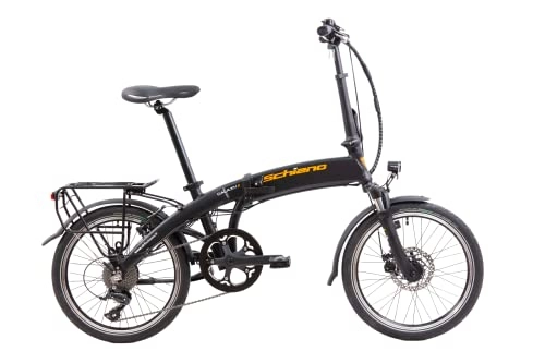 Elektrofahrräder : F.lli Schiano Unisex-Adult Galaxy E-Bike, Schwarz, XS