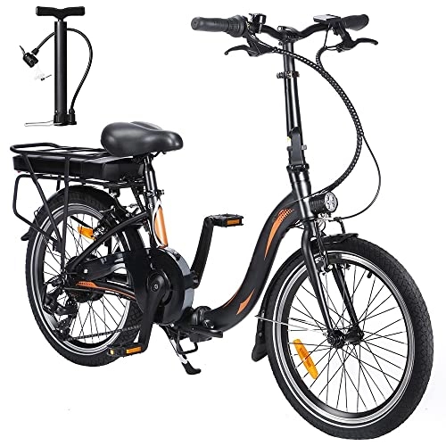 Elektrofahrräder : Fafrees 20F054 Klappbares Elektrofahrrad 250W 10Ah City Moped 20 Zoll MTB E-Bike Reichweite 55KM Belastung 120kg