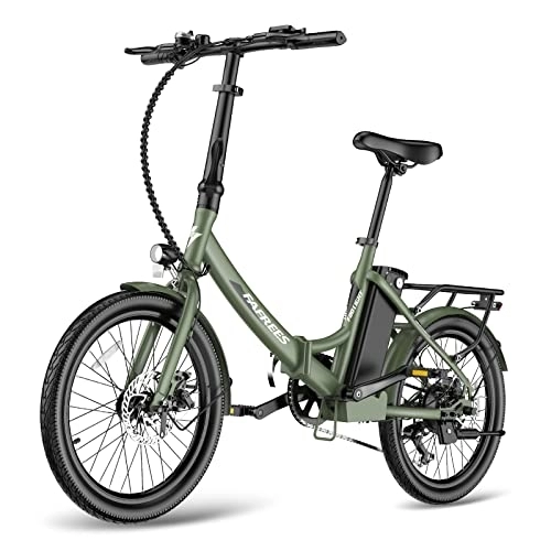 Elektrofahrräder : Fafrees F20 Light [ Offiziell ] E-Bike Klapprad 36V 14, 5AH Akku für Reichweite 55-110KM, Ebike 250W 120kg Elektrofahrrad Max. 25km / h, Fahrrad Herren Shimano 7S, Foldable Mountainbike 155-195CM (grün)
