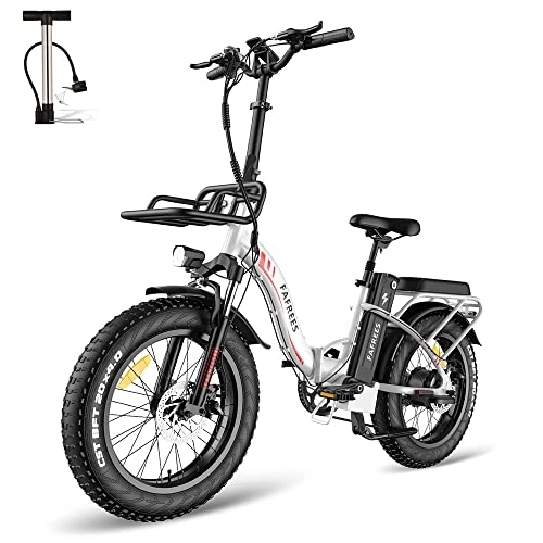 Elektrofahrräder : Fafrees F20 MAX Fatbike Ebike Klapprad Elektrofahrrad mit 48V 18AH Akku, 20 Zoll *4.0 Fat Tire E-Mountainbike Shimano 7S 150kg Belastbar