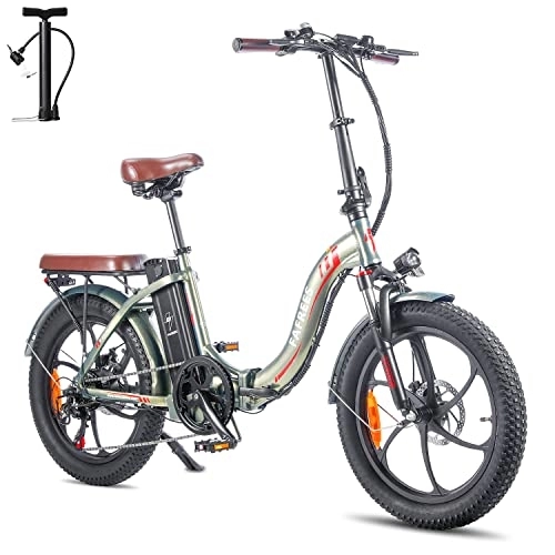 Elektrofahrräder : Fafrees F20 Pro E-Bike klapprad Elektrofahrrad, 250W Bürstenloser Motor 36V 18AH Akku, 20 Zoll Faltbares City EBike 20"*3.0 Fat Tire E-Mountainbike Shimano 7S 25km / h