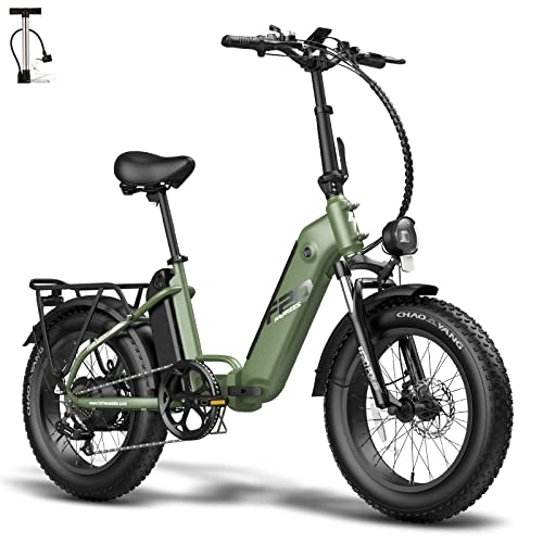 Elektrofahrräder : Fafrees FF20 Polar E-Bike Elektrofahrrad Klapprad, Doppelbatterie 10.4Ah*2 / Gesamt 20, 8Ah Akku, 20 Zoll E-Fahrrad Faltbares 20"*4.0 Fat Bike E-Mountainbike