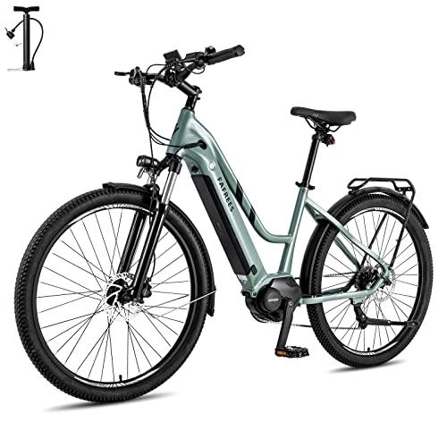 Elektrofahrräder : Fafrees FM8 E-Bike 27, 5 Zoll Elektrofahrrad 250W 36V 14.5Ah Akku City Bike LCD-Display mit APP-Steuerung und USB-Anschluss, E-Mountainbike Shimano 9-Gang-Schaltung