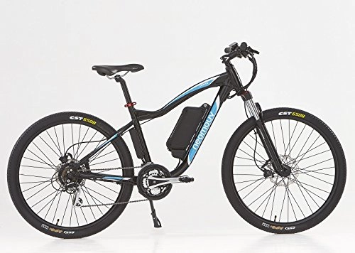 Elektrofahrräder : Fahrrad Elektrische Sport Cronos schwarz bleu-48 V – 10, 4 Ah