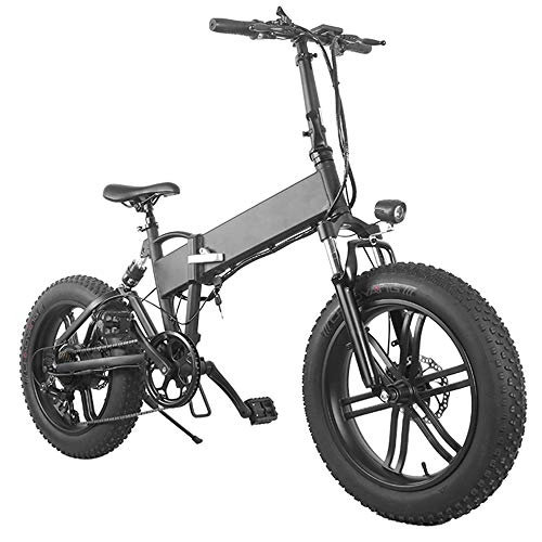 Elektrofahrräder : Faltbares Elektrofahrrad für Erwachsene, Elektrofahrrad mit 750W Motor, 10.4Ah Lithium-lon-Batterie abnehmbar, 25MPH 20" Fat Tire Ebike, Shimano 7-Gang, Schnee Strand Berg E-Bike