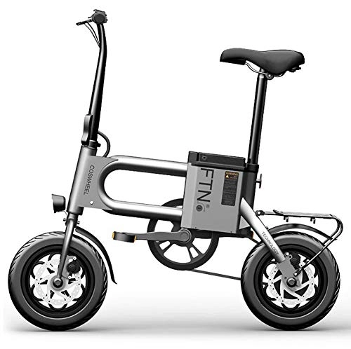 Elektrofahrräder : FENGFENGGUO Elektrisches Fahrrad, Lithiumbatterie-Zusatzbatterie-Auto-tragbarer Erwachsener Roller-intelligentes Falten fahrend, 5.0AH