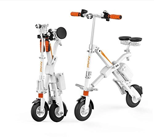 Elektrofahrräder : FENGFENGGUO Elektrisches Moped, elektrisches teleskopisches faltendes Fahrrad-Mini erwachsenes Roller-bewegliches Fahrrad mit USB