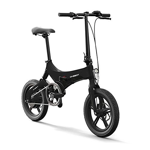 Elektrofahrräder : Festnight 16 Zoll Folding Elektro-Fahrrad-Power Assist Moped elektrisches Fahrrad E-Bike 250W Motor und Doppelscheibenbremsen