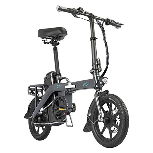Elektrofahrräder : FIIDO L3 faltbares Elektrofahrrad, faltbares Hochgeschwindigkeits-E-Bike mit 3 Gängen für das Pendeln im Freien für Erwachsene, Radfahren im Freien, bürstenloser 48-V-Getriebemotor (Grau B)