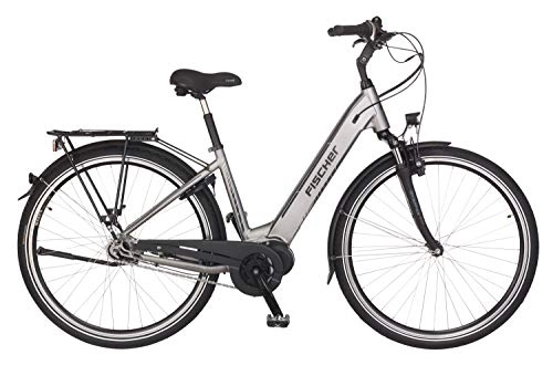 Elektrofahrräder : FISCHER City E-Bike CITA 4.0i, Elektrofahrrad, quarzgrau matt, 26 Zoll, RH 41 cm, Mittelmotor 50 Nm, 48V / 418 Wh Akku im Rahmen