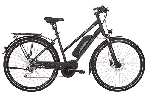 Elektrofahrräder : Fischer Damen - E-Bike Trekking ETD 1861.1, schwarz matt, 28 Zoll, RH 44 oder 49 cm, Mittelmotor 80 Nm, 48 V Akku