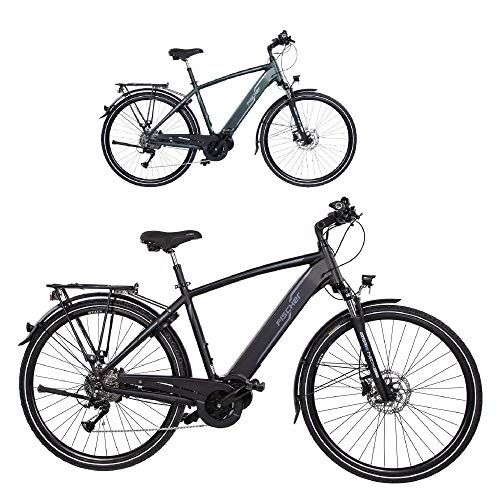 Elektrofahrräder : Fischer Damen E-Bike Trekking VIATOR 4.0i (2020), schwarz matt, 28", RH 44 cm, Mittelmotor 50 Nm, 48 Volt Akku im Rahmen, 418 Wh, Rahmenhöhe