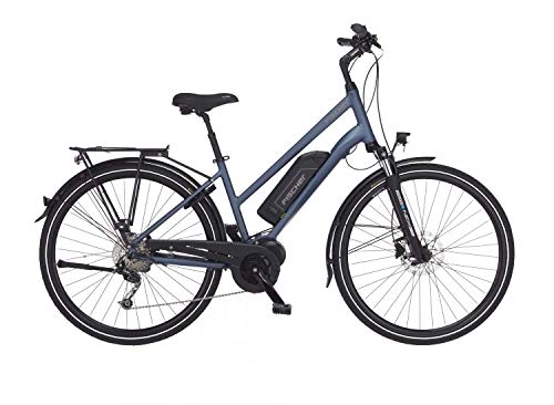 Elektrofahrräder : FISCHER Damen - Trekking E-Bike ETD 1820, Elektrofahrrad, saphirblau matt, 28 Zoll, RH 44 cm, Mittelmotor 50 Nm, 48 V Akku
