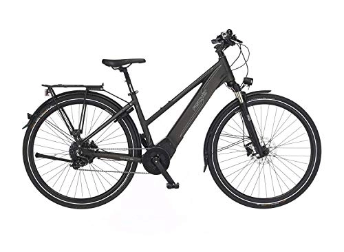 Elektrofahrräder : Fischer Damen - Trekking E-Bike VIATOR 6.0i, Elektrofahrrad, grau matt, 28 Zoll, RH 44, Brose Drive C Mittelmotor 90 Nm, 36 V Akku