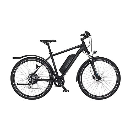 Elektrofahrräder : Fischer E-Bike ATB Terra 2.0, Elektrofahrrad, schwarz matt, 27, 5 Zoll, RH 48 cm, Hinterradmotor 45 Nm, 48 V / 557 Wh Akku