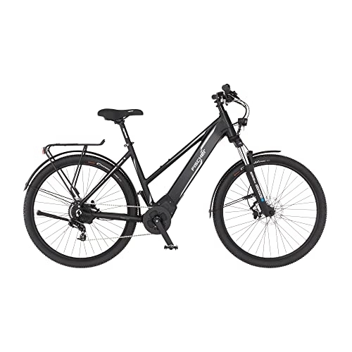 Elektrofahrräder : FISCHER E-Bike ATB Terra 5.0i, Elektrofahrrad, Schwarz matt, 27, 5 Zoll, RH 44 cm, Mittelmotor 50 Nm, 36 V Akku im Rahmen