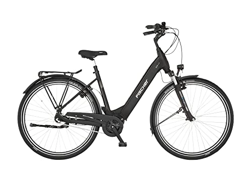 Elektrofahrräder : FISCHER E-Bike City CITA 2.2i, Elektrofahrrad für Damen und Herren, RH 50 cm, Mittelmotor 65 Nm, 36 V Akku