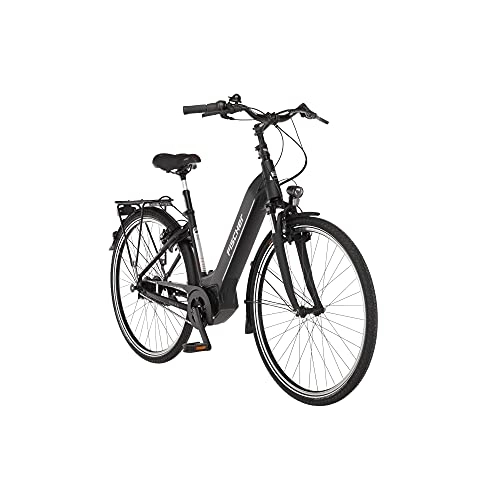 Elektrofahrräder : FISCHER E-Bike City CITA 5.8i, Elektrofahrrad, Schwarz matt, 28 Zoll, RH 44 cm, Brose Drive C Mittelmotor 50 Nm, 36 V Akku im Rahmen