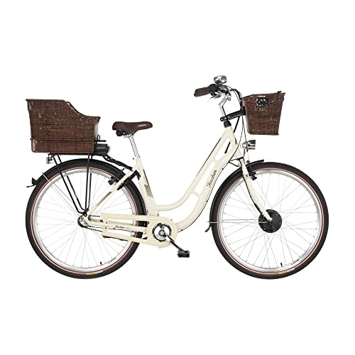 Elektrofahrräder : Fischer E-Bike City CITA ER 1804, Elektrofahrrad für Damen und Herren, RH 48 cm, Frontmotor 32 Nm, 36 V Akku