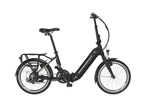 Elektrofahrräder : FISCHER E-Bike Klapprad / Faltrad Agilo 2.0 mit Tiefeneinstieg, anthrazit matt, 20 Zoll, Bafang Hinterradmotor 25 Nm, 36V Akku im Rahmen, 7-Gang Schaltung von Shimano
