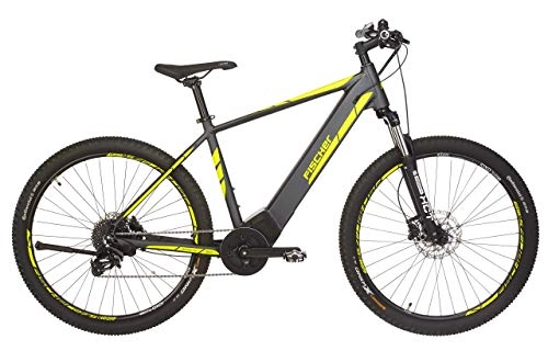 Elektrofahrräder : Fischer E-Bike MTB MONTIS 5.0i, grau matt, 27, 5 Zoll, RH 48 cm, Brose Mittelmotor 50 Nm, 36 V Akku im Rahmen (Generalberholt)