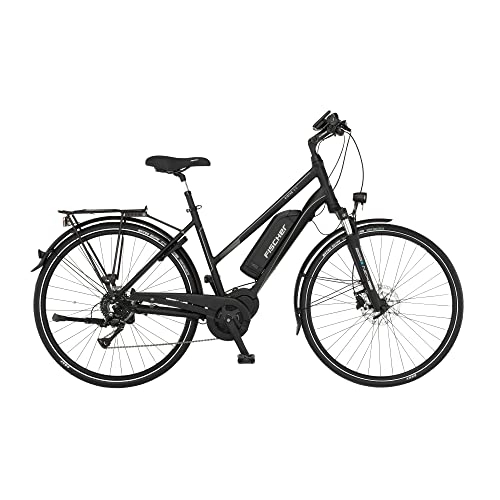 Elektrofahrräder : Fischer E-Bike Trekking VIATOR 3.0, Elektrofahrrad für Damen und Herren, RH 49 cm, Mittelmotor 80 Nm, 48 V Akku