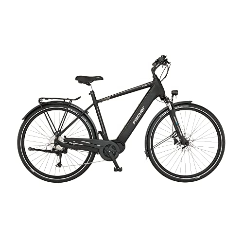 Elektrofahrräder : Fischer E-Bike Trekking VIATOR 4.2i, Elektrofahrrad für Damen und Herren, RH 55 cm, Mittelmotor 80 Nm, 36 V Akku