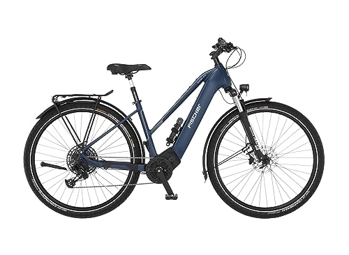 Elektrofahrräder : FISCHER E-Bike Trekking VIATOR 8.0i, Elektrofahrrad für Damen und Herren, RH 50 cm, Mittelmotor 90 Nm, 36 V Akku