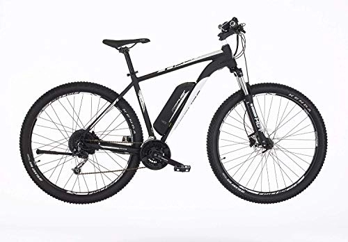 Elektrofahrräder : Fischer E-Mountainbike EM 1724, E-Bike MTB, schwarz weiß, 29Zoll, RH 51 cm, Hinterradmotor 45 Nm, 48 V Akku