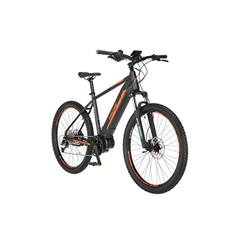 Elektrofahrräder : FISCHER E-Mountainbike MONTIS 4.0i, E-Bike MTB, schiefergrau matt, 27, 5 Zoll, RH 48 cm, Mittelmotor 50 Nm, 48 V / 418 Wh Akku im Rahmen