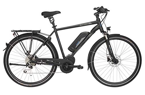 Elektrofahrräder : Fischer Herren - E-Bike Trekking ETH 1861.1, schwarz matt, 28 Zoll, RH 50 oder 55 cm, Mittelmotor 80 Nm, 48 V Akku