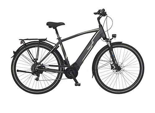 Elektrofahrräder : FISCHER Herren - Trekking E-Bike VIATOR 5.0i, Elektrofahrrad, grau matt, 28 Zoll, RH 50, Brose Drive C Mittelmotor 50 Nm, 36 V Akku