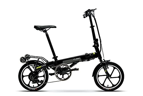 Elektrofahrräder : Flebi Supra Eco Elektrofahrrad, Black Lime, 130 x 106 x 57 cm
